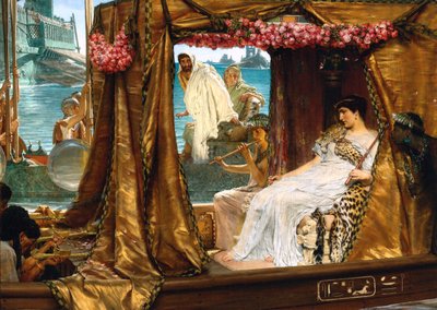 El encuentro de Antonio y Cleopatra de Lawrence Alma Tadema